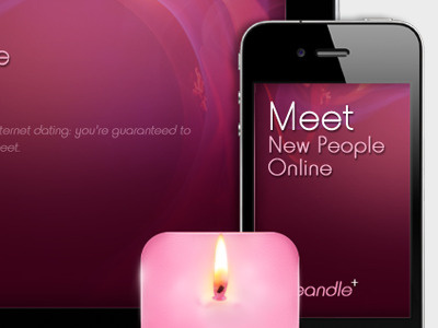 Loveandle 2 3d icon application candle dating icon ios ipad iphone love social meetings ui user interface