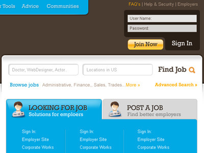 Job Portal Website job portal website web layout website design work