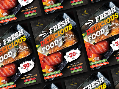 Free Restaurant Food Flyer Design Template of 2021