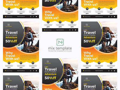 Free Design of Travel Flyer Template