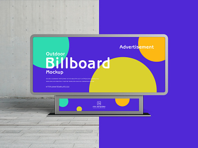 Free Outdoor Advertisement Billboard Mockup Template