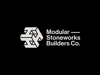 Modular Stoneworks Builders Co. logo design