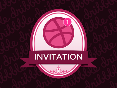 Dribbble Invitation dribbble invite graphic graphic design