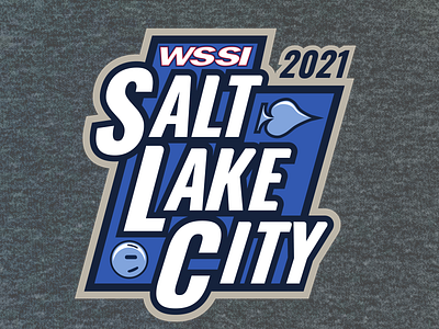 WSSI 2021 Logo 2021 badge branding crest event graphic graphic design logo poker salt lake city sports sports logo utah