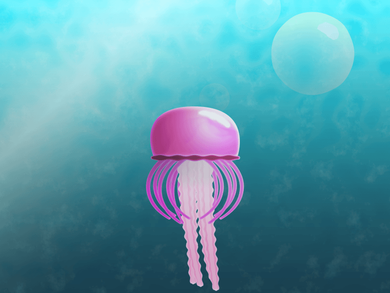 Jelly Fish Loop aftereffects animated gif animation character animation gif jellyfish loop
