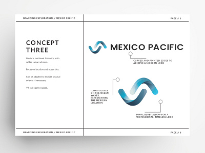 Mexico Pacific Rebrand branding design graphic design logo typography