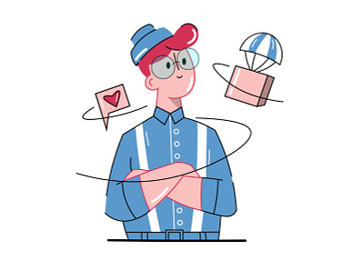 pink boy 2d character animations art artist characterdesign design digital illustration illustration vector web design