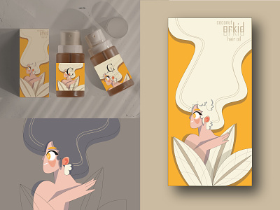 orkid oil branding characterdesign digital illustration illustration oil produnt