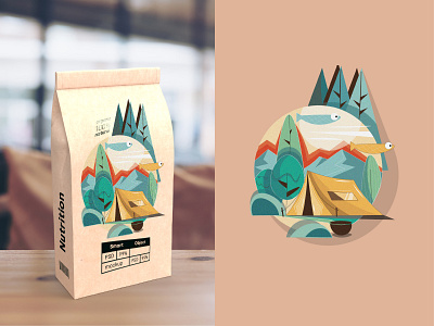 cona coffee branding coffee coppo design digital illustration illu illustration natuer