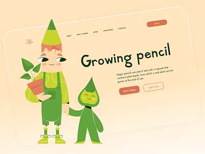 Eco Pencil | Ui Concept | Illustrations