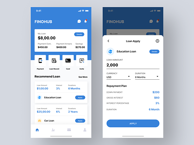 Loan app ui