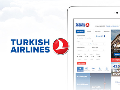 Turkish Airlines Web Site Redesign air air web site airlines airways design fly ui interface travel turkish airlines ui ux web
