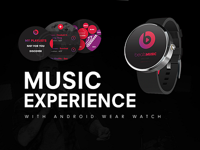 Beats Music Android Wear App Concept Design