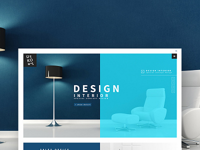Dekor's New Web Site Design decor dekors fresh gui homepage interior modern new trend ui ux web
