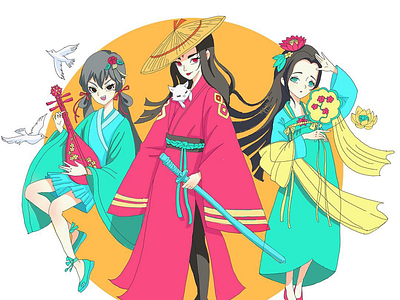 Hanfu hanfu illustration