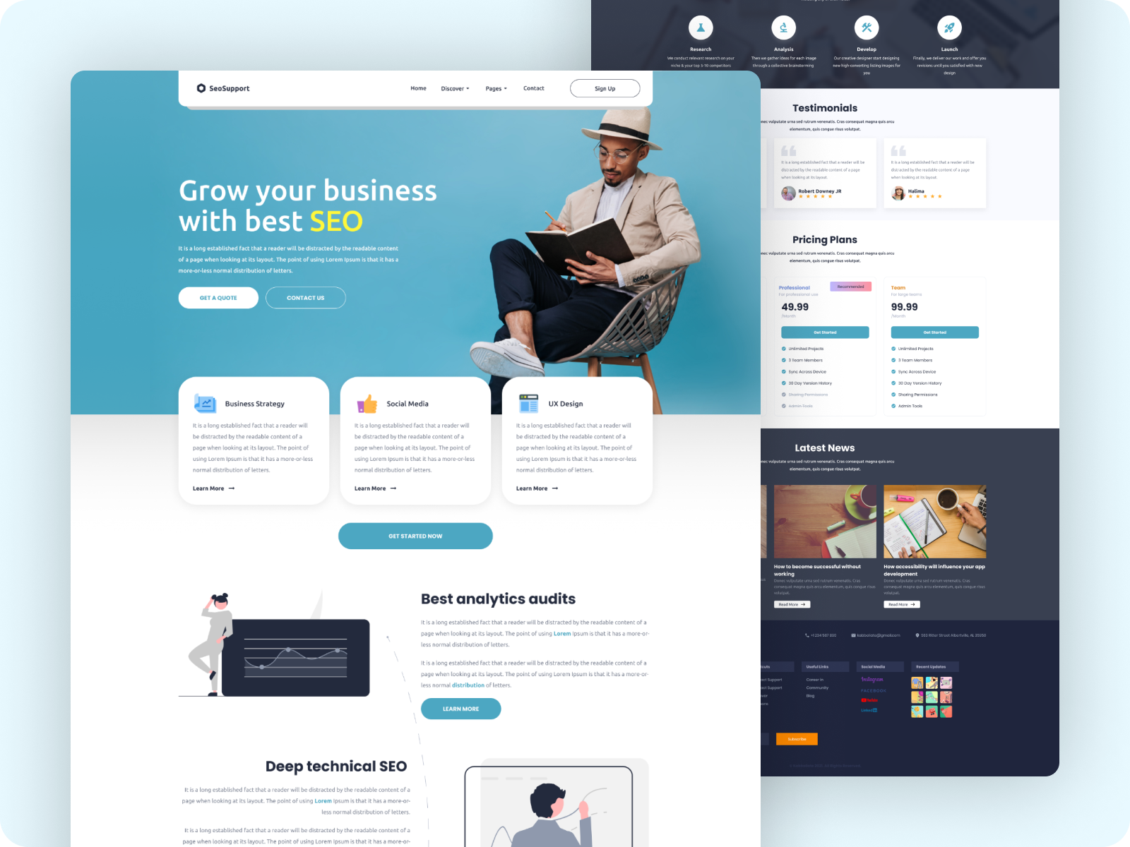 Landing Page Design - Figma by Md. Rayhanul Islam on Dribbble