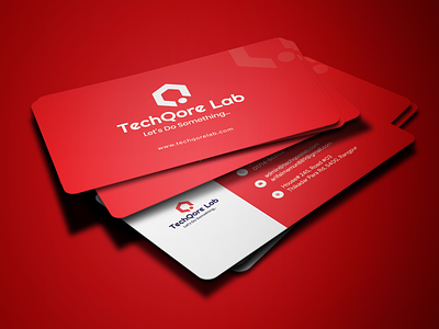 Business Card For TechQore Lab