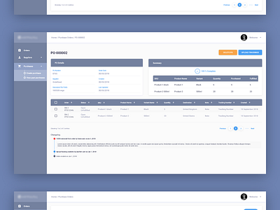 Product Dashboard Design (Adobe XD)