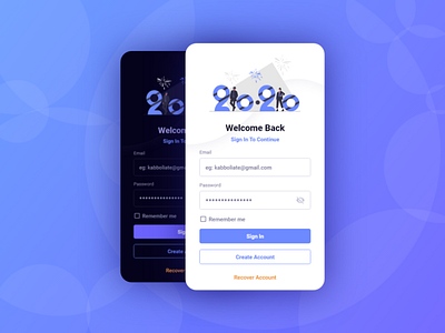 Sign In  Page Design With Adobe XD  Light   Dark