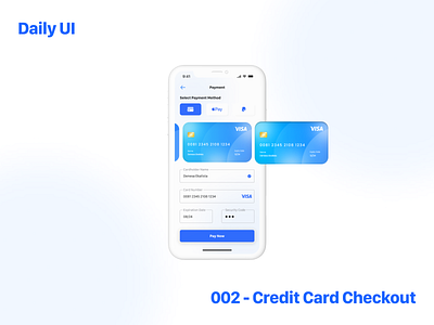 Daily UI #002 - Credit Card Checkout appdesign dailyui design figmadesign ui uidesign uidesigner uitrends uiux userinterface ux