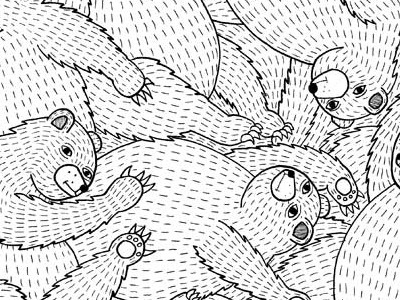 Bear Ball bears illustration michael hsiung