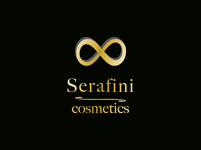 Serafini cosmetics branding graphic design logo