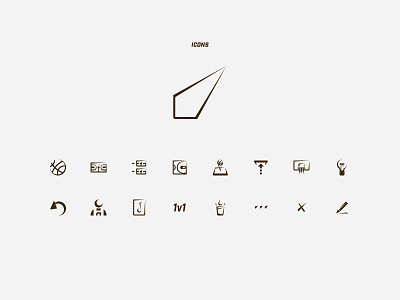 Icons set "Local Hooper" brand graphic design icon ui vector