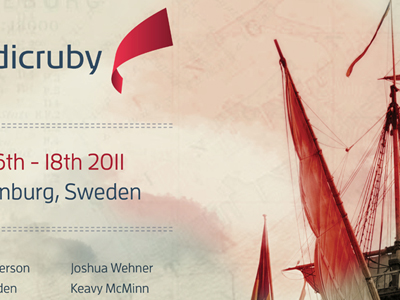 Working on Nordic Ruby 2011 poster design nordic ruby poster print
