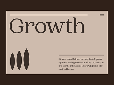 Growth 001 branding grid landing page logo minimal minimalistic ppf sweden typography web website