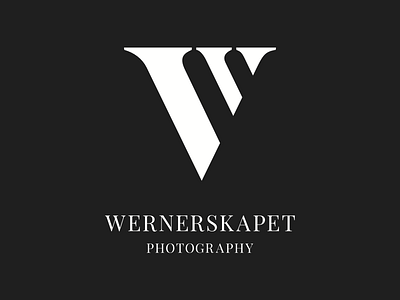 Logo for Wernerskapet branding clean logo minimalistic photographer