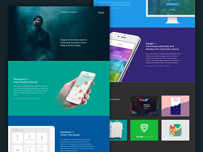 Portfolio landing clean designer homepage landing landing page minimalism portfolio smoke ui web website work