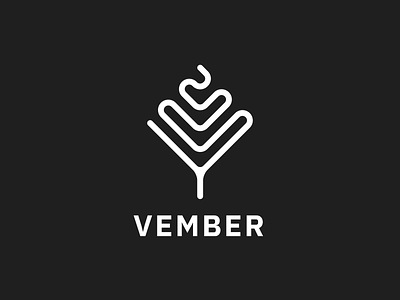 Vember logo final blue branding branding design identity identitydesign logo logotype minimalistic sweden symbol typography vector