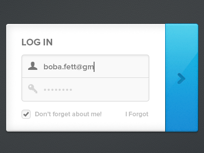 Simple Login button form log in sign in simple ui