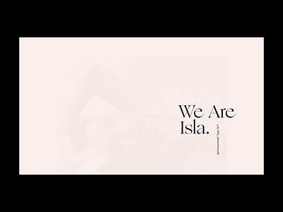 Isla Skincare Landing Page beauty clean design ecommerce fashion landing page minimal modern motion motion graphics photo photography shop skin skincare store typography web website website design