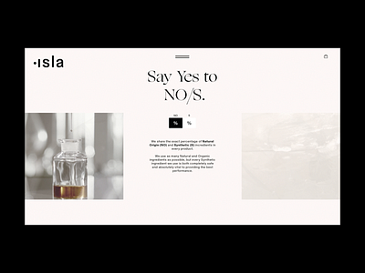 Isla Skincare Landing Page beauty clean design ecommerce fashion landing page minimal modern motion motion graphics photo photography shop skin skincare store typography web website website design