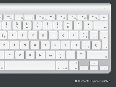 Apple Bluetooth Keyboard apple bluetooth freebie keyboard sketch spanish