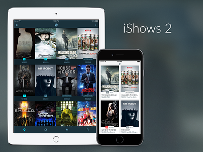 iShows 2 app ios series shows tv