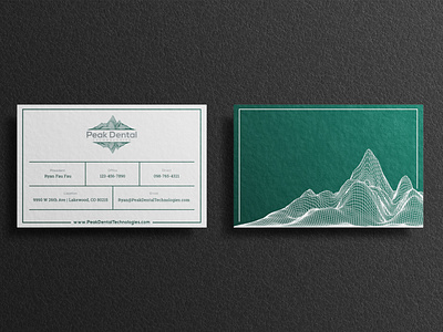 Peak Dental Technologies Business Card Design