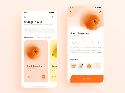 orange house app ui ux