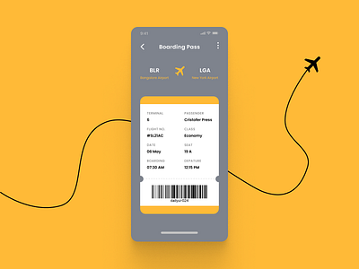 Boarding Pass - DailyUI #024