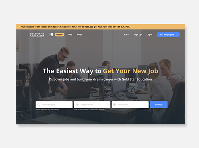 Job Market Website Design application design designer graphic design ui uiux ux