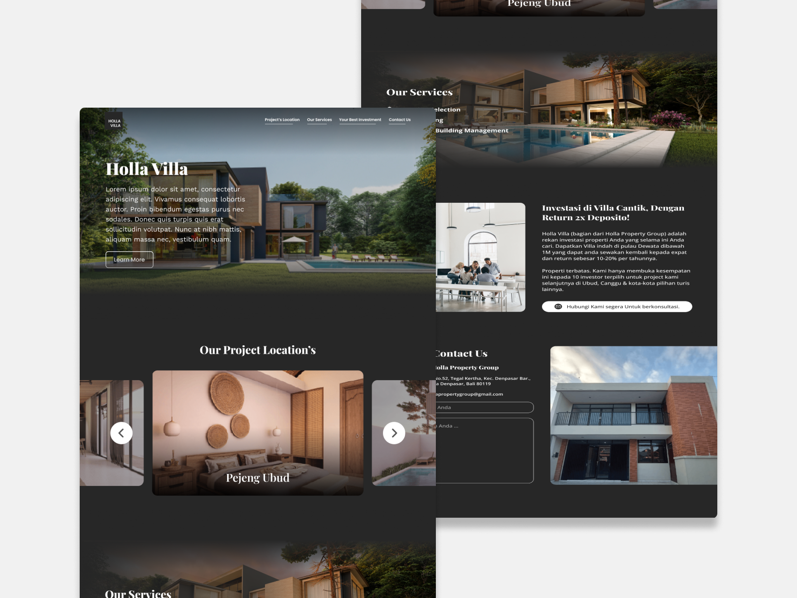 Villa Landing Page By Mochammad Rheza On Dribbble