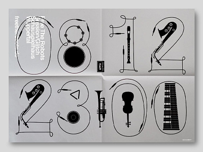 Free The Robots Session instruments music numbers poster