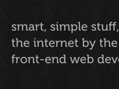 smart, simple, internet portfolio web website