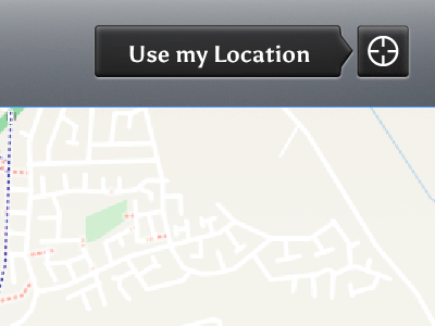 Use my location button icons location location button map