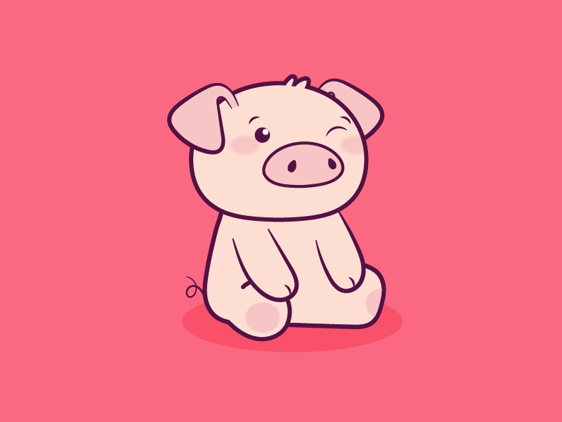Cute Pig Cartoon Logo By Ty Duong On Dribbble