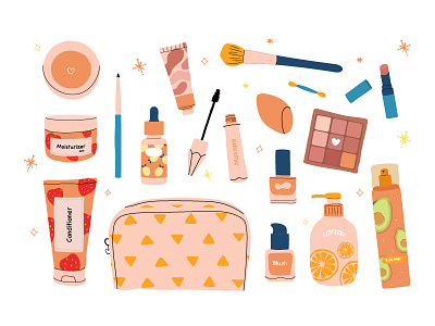 Cosmetics elements collection