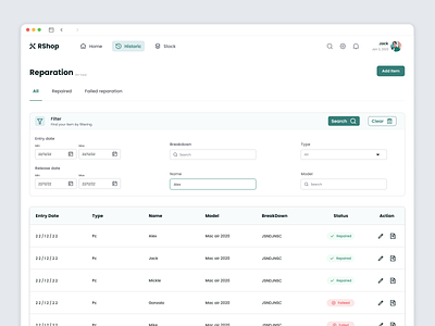 SAAS Product animation buttons design filter nav product design saas saas product sass product table ui design user interaction user interface ux design web app web design