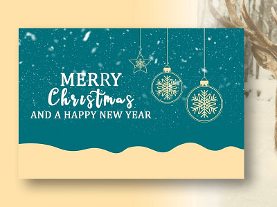 Christmas Card Design With Adobe Photoshop branding design graphic design icon illustration logo offer banner social media banner typography