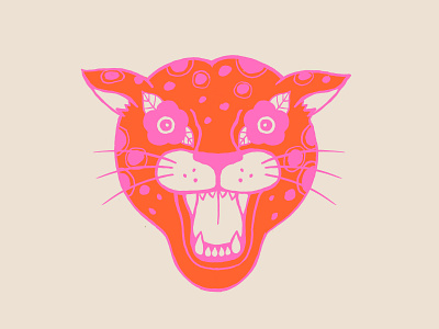 Neon Cheetah cat cheetah icon illustration jungle neon wild